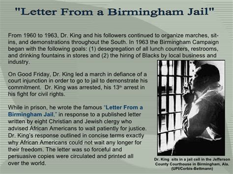 Letter from Birmingham Jail, by Dr. Martin Luther King, Jr.